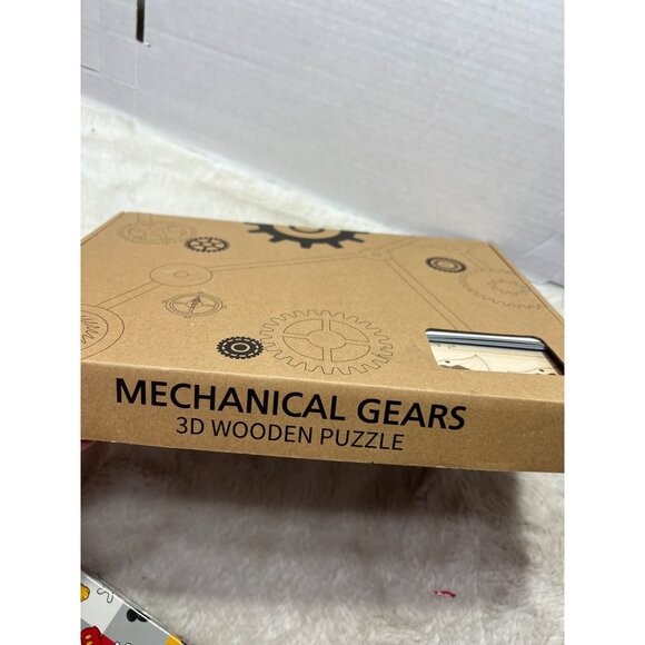 ROKR 3D Wooden Puzzle Mechanical Gears & Treasure Box Model - Picture 4 of 5